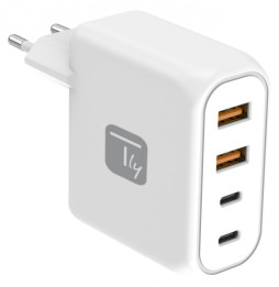 Ładowarka sieciowa Techly 100W PD z 2 portami USB-C i 2 USB-A
