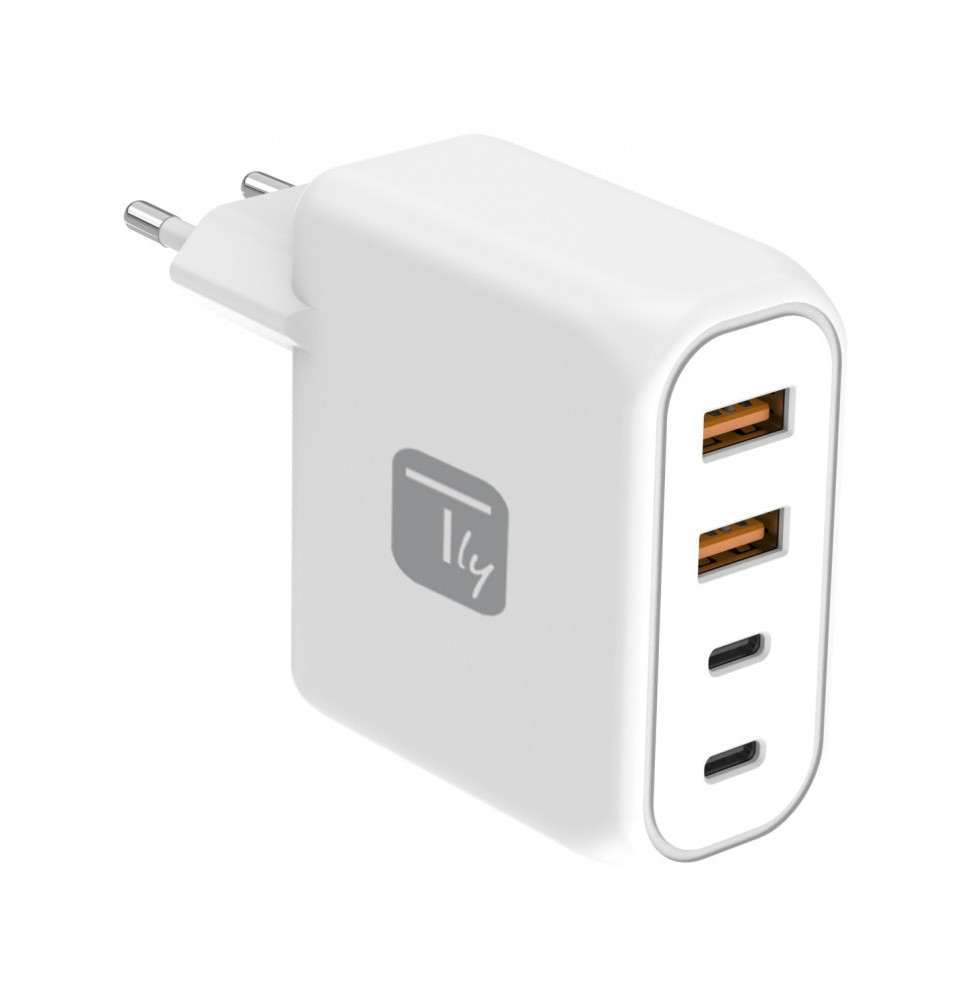 Ładowarka sieciowa Techly 100W PD z 2 portami USB-C i 2 USB-A