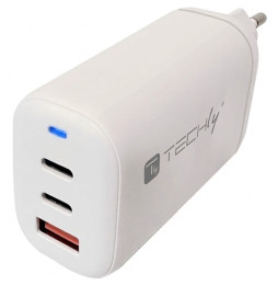Ładowarka sieciowa Techly 65W USB-C PD z 2 portami USB-C i 1 portem USB-A