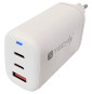 Ładowarka sieciowa Techly 65W USB-C PD z 2 portami USB-C i 1 portem USB-A