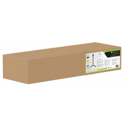 Opakowanie stojaka mobilnego TV Techly ICA-TR60 13–50″ z etykietą produktu i schematem konstrukcji
