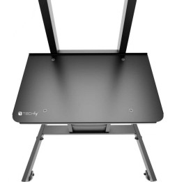 Półka AV 350×220 mm w stojaku TV Techly ICA-TR80 – widok powierzchni na dekoder lub sprzęt prezentacyjny