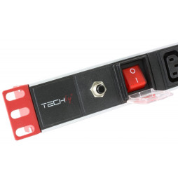 Techly Listwa zasilająca 19" 1U 8x gniazda C13