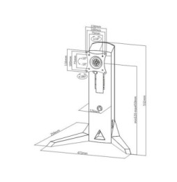 Techly Ramię biurko lcd 17-32' stand