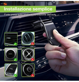 Techly 362701 Uchwyt magnetyczny do telefonu samochodowy