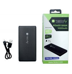 Techly 362541 Power Bank 10 000 mAh 1x USB-C 2x USB-A 2.1A