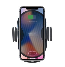 Techly 108781 Uchwyt automatyczny do telefonu z ładowarką Qi 10W
