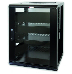 Techly Szafa Rack 19 15U 600x600 Audio/Video stojąca czarna
