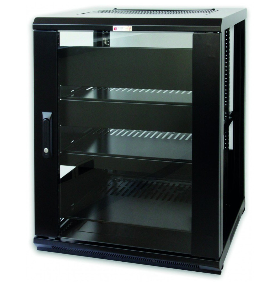 Techly Szafa Rack 19 15U 600x600 Audio/Video stojąca czarna