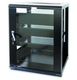 Techly Szafa Rack 19 15U 600x600 Audio/Video stojąca czarna