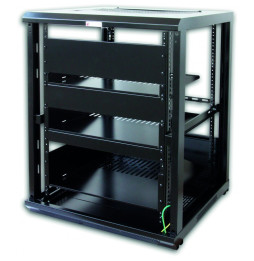 Techly Szafa Rack 19 15U 600x600 Audio/Video stojąca czarna
