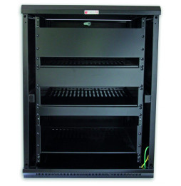 Techly Szafa Rack 19 15U 600x600 Audio/Video stojąca czarna