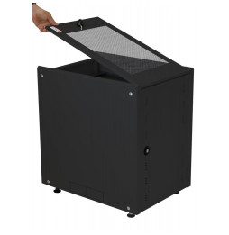 Szafa stojąca/wisząca Rack 19" 8U 540x600, drzwi perforowane, do baterii fotowoltaicznych, czarna