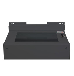 Szafa stojąca/wisząca Rack 19" 8U 540x600, drzwi perforowane, do baterii fotowoltaicznych, czarna