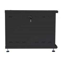 Szafa stojąca/wisząca Rack 19" 8U 540x600, drzwi perforowane, do baterii fotowoltaicznych, czarna
