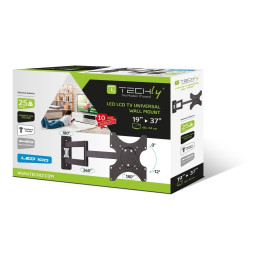 Techly 301450 Wieszak TV 19-37" ścienny obrotowy - B2B Netinet