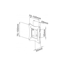 Techly 106596 Wieszak TV 13-30" ścienny uchylny - B2B Netinet