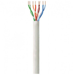 Techly Kabel skrętka Cat6 UTP LSZH drut 305m 100% CU szary