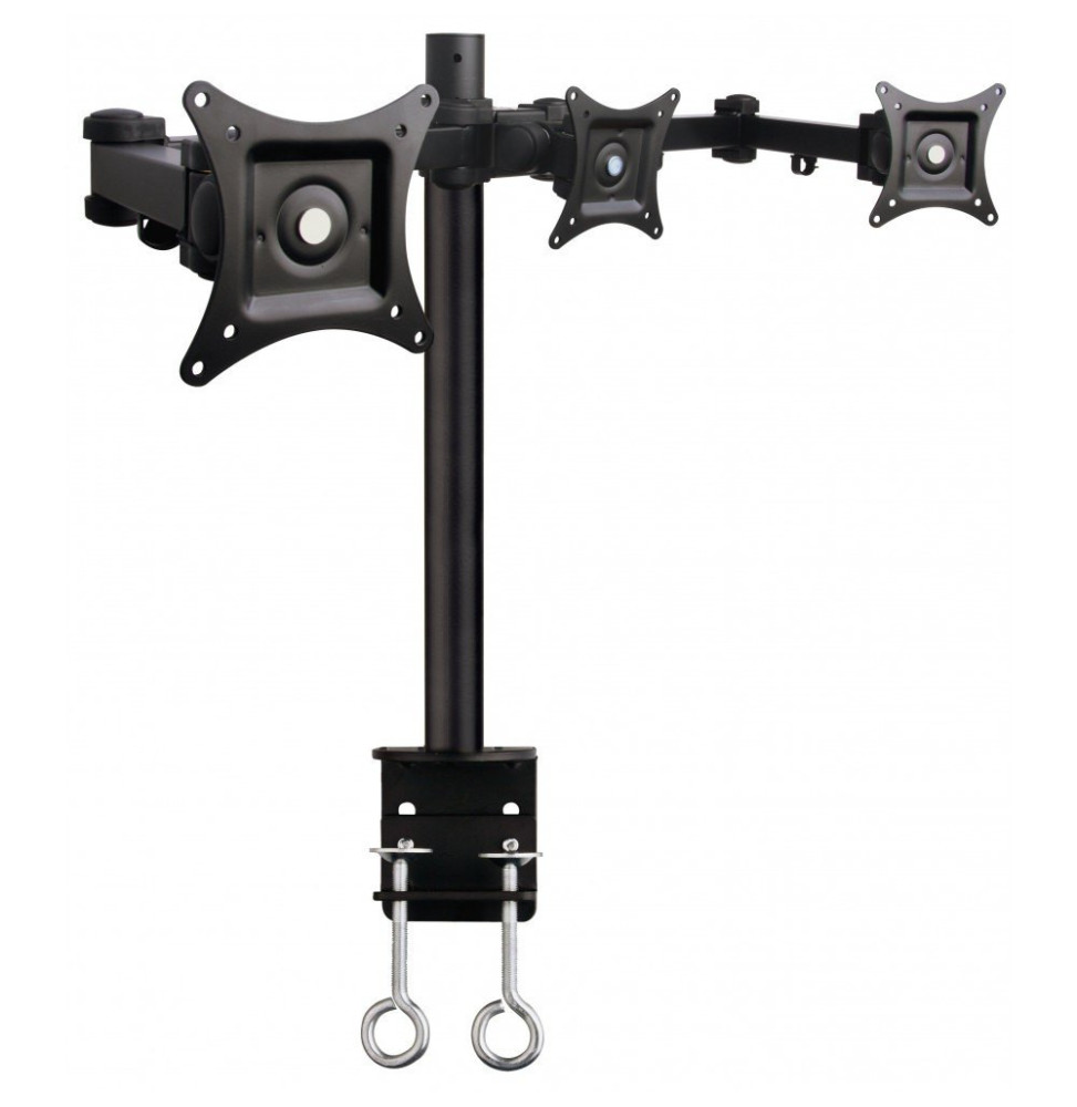 Techly 301757 Obrotowe ramię biurkowe na 3 monitory 13-24"