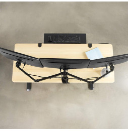 Techly 301757 Obrotowe ramię biurkowe na 3 monitory 13-24"