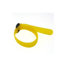 Techly Opaski rzepowe 30cm żółte paczka 10szt