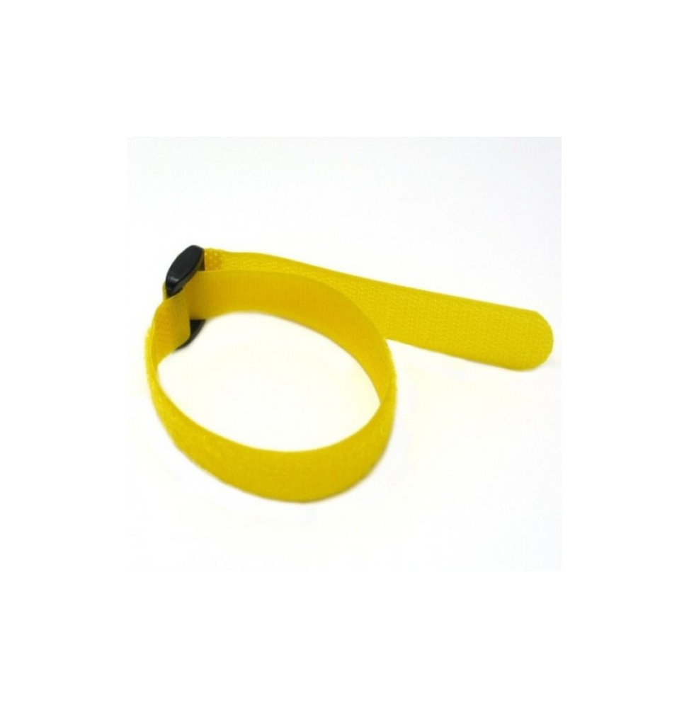 Techly Opaski rzepowe 30cm żółte paczka 10szt
