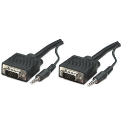Kabel SVGA + Audio na SVGA + Audio  3.5mm M/M 4.5m