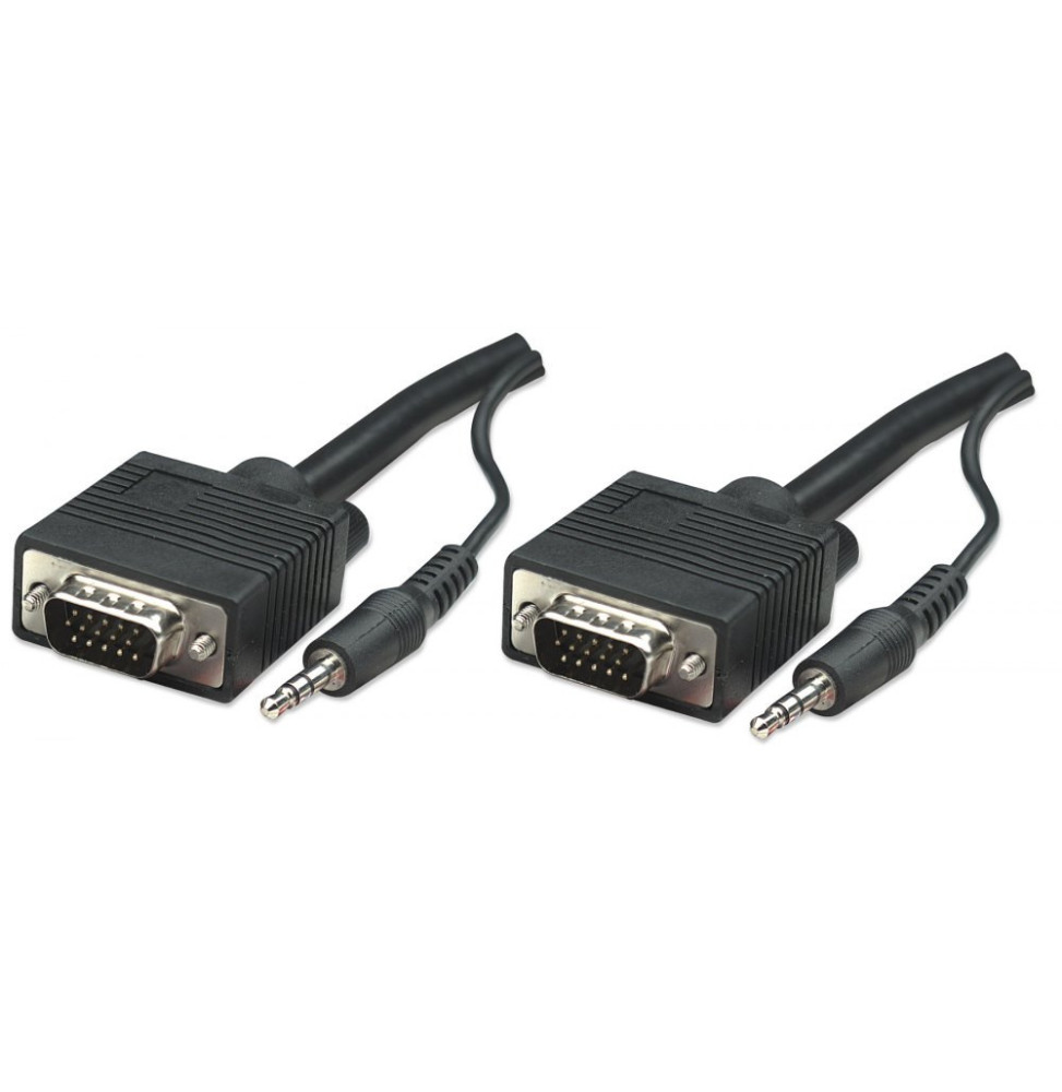 Kabel SVGA + Audio na SVGA + Audio  3.5mm M/M 4.5m