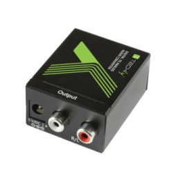 Techly Przetwornik DAC Digital SPDIF/Coaxial do Analog RCA L/R
