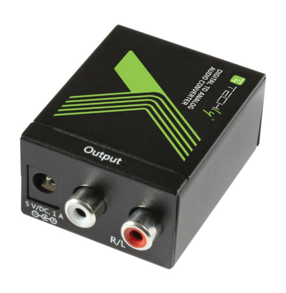 Techly Przetwornik DAC Digital SPDIF/Coaxial do Analog RCA L/R