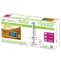 Techly Ramię do projektora sufitowe 50-77cm białe
