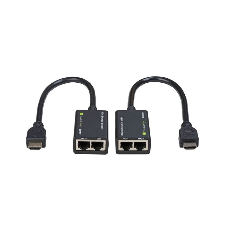 Techly Wzmacniacz Extender HDMI 1080p60Hz do 30m po skrętce Kat5e/6