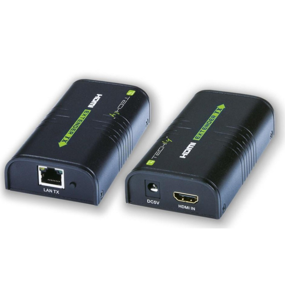 Techly Wzmacniacz Extender HDMI 1080p60Hz do 120m po sieci IP