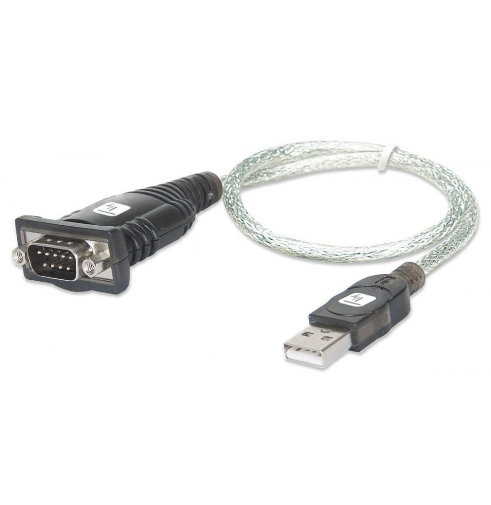 Techly Konwerter USB na RS232/DB9 M/M na kablu 45cm Blister