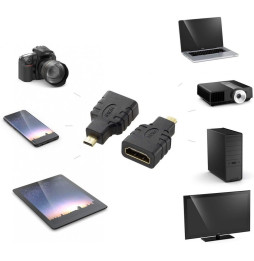 Techly Adapter HDMI żeński na HDMI Micro-D męski F/M