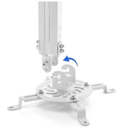 Techly Ramię do projektora sufitowe 38-58cm srebrne