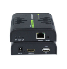 Techly Wzmacniacz Extender KVM HDMI/USB 1080p60Hz do 120m po skrętce Kat6