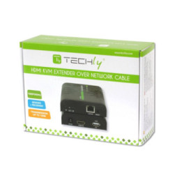 Techly Wzmacniacz Extender KVM HDMI/USB 1080p60Hz do 120m po skrętce Kat6