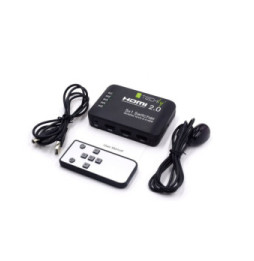 Techly 108637 Switch HDMI 5x1 4K*60Hz HRD z pilotem IR