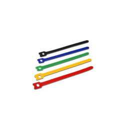 Techly Opaski rzepowe 15cm kolorowe 10szt