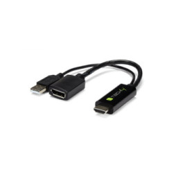 Techly Adapter HDMI z zasilaniem USB na DisplayPort 4K*60Hz M/F