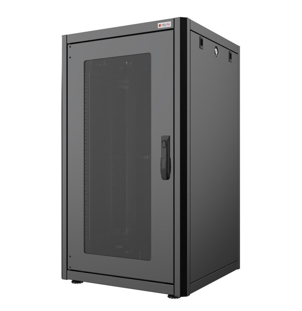 Techly Szafa stojąca rack 19 32U 600x800 drzwi szklane